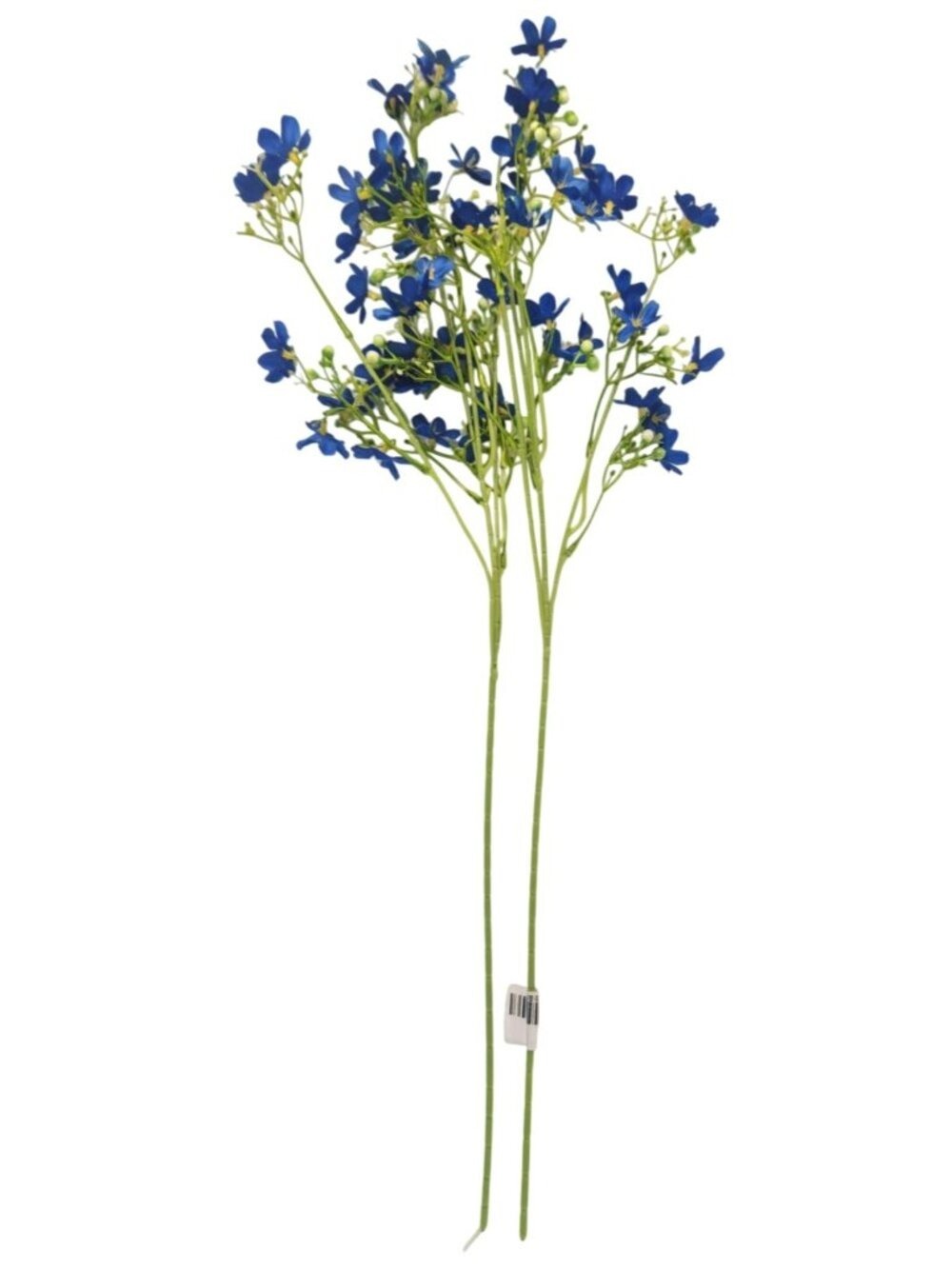 Cobalt Blue Dogwood Stems Faux Wax Flower Blue Floral Bold Decor Vase Filler 24 - Picture 12 of 12
